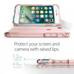 Spigen Crystal Shell Case - хибриден кейс с висока степен на защита за iPhone 8, iPhone 7 (прозрачен-розово злато) 4
