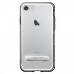 Spigen Crystal Hybrid Case - хибриден кейс с висока степен на защита и поставка за iPhone 8, iPhone 7 (прозрачен-сив) 8