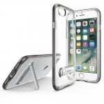 Spigen Crystal Hybrid Case - хибриден кейс с висока степен на защита и поставка за iPhone 8, iPhone 7 (прозрачен-сив) 11