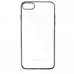 Macally Luxr Soft Case - силиконов (TPU) калъф за iPhone 8, iPhone 7 (прозрачен-черен) 1