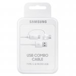 Samsung USB Combo Cable EP-DG930 - оригинален кабел с MicroUSB и USB-C конектори  3
