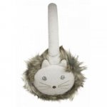 KitSound On-Ear Cat Audio Earmuffs - ушанки с вградени слушалки с 3.5 мм аудио жак за iPhone и мобилни устройства (бежов) 1