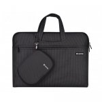 Comma Dexter MacBook Bag - качествена чанта с дръжки за преносими компютри до 13.3 инча (черен) 1