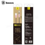 Baseus Magnetic Cable - кабел с магнитен конектор за Apple продукти с Lightning (розово злато) 2