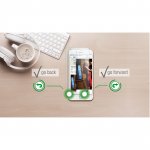 4smarts Second Glass Smart Buttons 2.0 - калено стъклено защитно покритие за дисплея на iPhone 8, iPhone 7, iPhone 6, iPhone 6S (прозрачен) 4