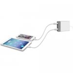 Macally 72W USB-C/USB-A Wall Charger - захранване с 3 USB изхода и USB-C изход за мобилни телефони и таблети (с включен в комплекта USB-C кабел) 5