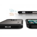 Spigen Tough Armor Case - хибриден кейс с най-висока степен на защита за iPhone 8, iPhone 7 (черен-сив) 6