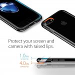 Spigen Neo Hybrid Case Crystal - хибриден кейс с висока степен на защита за iPhone 8, iPhone 7 (прозрачен-черен гланц) 5