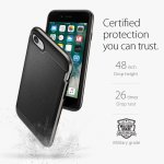 Spigen Neo Hybrid Case - хибриден кейс с висока степен на защита за iPhone 8, iPhone 7 (черен-сив) 7