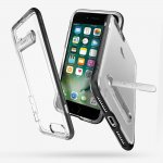 Spigen Crystal Hybrid Case - хибриден кейс с висока степен на защита и поставка за iPhone 8 Plus, iPhone 7 Plus (прозрачен-черен) 4