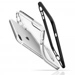 Spigen Crystal Hybrid Case - хибриден кейс с висока степен на защита и поставка за iPhone 8 Plus, iPhone 7 Plus (прозрачен-черен) 3