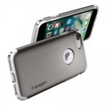 Spigen Hybrid Armor Case - хибриден кейс с висока степен на защита за iPhone 8, iPhone 7 (тъмносив) 7