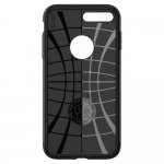 Spigen Slim Armor Case - хибриден кейс с поставка и най-висока степен на защита за iPhone 8 Plus, iPhone 7 Plus (тъмносив) 11