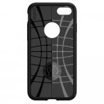 Spigen Rugged Armor Case - термополиуретанов кейс с най-висока степен на защита за iPhone 8, iPhone 7 (черен) 8