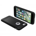 Spigen Rugged Armor Case - термополиуретанов кейс с най-висока степен на защита за iPhone 8, iPhone 7 (черен) 6