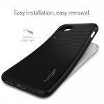 Spigen Liquid Armor Case - качествен термополиуретанов кейс за iPhone 8 Plus, iPhone 7 Plus (черен) 1
