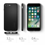 Spigen Liquid Armor Case - качествен термополиуретанов кейс за iPhone 8 Plus, iPhone 7 Plus (черен) 4