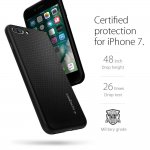Spigen Liquid Armor Case - качествен термополиуретанов кейс за iPhone 8 Plus, iPhone 7 Plus (черен) 5