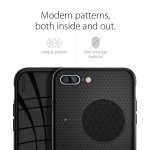 Spigen Liquid Armor Case - качествен термополиуретанов кейс за iPhone 8 Plus, iPhone 7 Plus (черен) 6