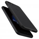 Spigen AirSkin Case - качествен ултратънък (0.36мм) кейс за iPhone 8, iPhone 7 (черен-мат) 2