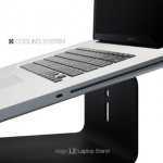 Elago L2 STAND - дизайнерска алуминиева поставка за MacBook и преносими компютри (черна) 2