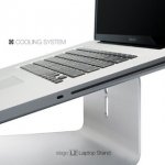 Elago L2 STAND - дизайнерска алуминиева поставка за MacBook и преносими компютри (сребриста) 6
