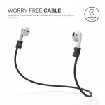 Elago AirPods Strap - тънко силиконово въженце за безжични слушалки Apple AirPods (черен) 1