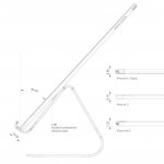 Elago P2 Stand - дизайнерска алуминиева поставка за iPad и таблети (розово злато) 4