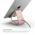 Elago P2 Stand - дизайнерска алуминиева поставка за iPad и таблети (розово злато) 1