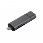 LMP USB-C, USB-A & microUSB Memory Card Reader - четец за карти памет за мобилни устройства (тъмносив) 5