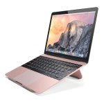 Satechi Aluminium Laptop Stand - преносима алуминиева поставка за MacBook и лаптопи (розово злато) 5