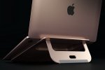 Satechi Aluminium Laptop Stand - преносима алуминиева поставка за MacBook и лаптопи (розово злато) 6