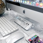 Satechi 10-Port Aluminium Hub - алуминиев 7-портов USB 3.0 хъб за компютри и лаптопи и 3 USB изхода (4.1А) 6