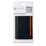 4smarts Flip Case Two Tone - кожен калъф с поставка и отделение за кр. карта за Samsung Galaxy A3 (2017) (черен) 4