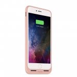 Mophie Juice Pack Air - удароустойчив кейс с вградена батерия 2420mAh и безжично зареждане за iPhone 8 Plus, iPhone 7 Plus (розово злато) 3