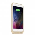 Mophie Juice Pack Air - удароустойчив кейс с вградена батерия 2420mAh и безжично зареждане за iPhone 8 Plus, iPhone 7 Plus (златист) 3