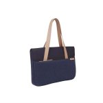 STM Grace Deluxe Laptop Sleeve - дизайнерска чанта с дръжки за MacBook и преносими компютри до 15 инча (тъмносин) 1