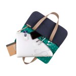 STM Grace Deluxe Laptop Sleeve - дизайнерска чанта с дръжки за MacBook и преносими компютри до 15 инча (син-зелен) 2