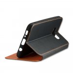 4smarts Flip Case Two Tone - кожен калъф с поставка и отделение за кр. карта за Samsung Galaxy S8 Plus (черен) 4