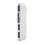 Satechi USB-C USB Hub - мултифункционален хъб за свързване на допълнителна периферия за компютри с USB-C (сребрист) 2