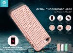 Devia Armour Shockproof Case - удароустойчив хибриден кейс за iPhone 8, iPhone 7 (златист) 1