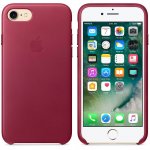 Apple iPhone Leather Case - оригинален кожен кейс (естествена кожа) за iPhone 8, iPhone 7 (светлочервен) 3