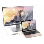 Satechi USB-C Multiport Adapter - мултифункционален хъб за свързване на допълнителна периферия за компютри с USB-C (розово злато) 2