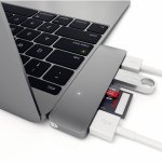 Satechi USB-C USB Hub - мултифункционален хъб за свързване на допълнителна периферия за компютри с USB-C (тъмносив) 5