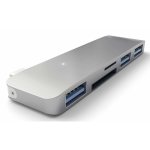 Satechi USB-C USB Hub - мултифункционален хъб за свързване на допълнителна периферия за компютри с USB-C (тъмносив) 2