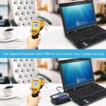 TeckNet N10 Notebook Portable Vacuum Cooler - охлаждаща приставка за Mac и преносими компютри (черен) 6