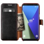 Verus Dandy Layered Case - кожен калъф, тип портфейл за Samsung Galaxy S8 Plus (черен) 2