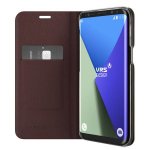 Verus Native S Diary Case - кожен калъф (естествена кожа), тип портфейл за Samsung Galaxy S8 (бордо) 1