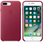 Apple iPhone Leather Case - оригинален кожен кейс (естествена кожа) за iPhone 8 Plus, iPhone 7 Plus (светлочервен) 3