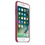 Apple iPhone Leather Case - оригинален кожен кейс (естествена кожа) за iPhone 8 Plus, iPhone 7 Plus (светлочервен) 1